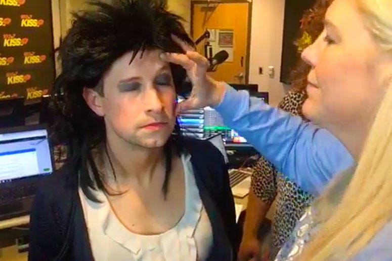 Alley Applies Fake Lashes to Janet Alley Applies Fake Lashes to Janet