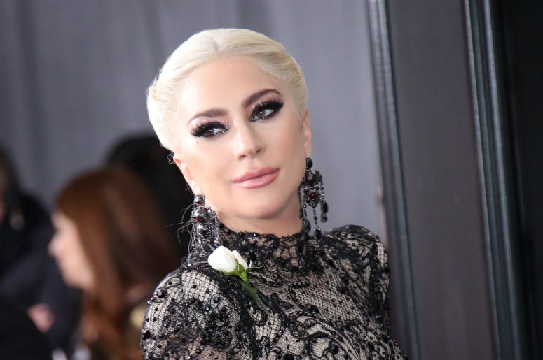 Lady Gaga Jan 28, 2018; New York, NY, USA; Lady Gaga arrives at the 60th Annual Grammy Awards at Madison Square Garden.