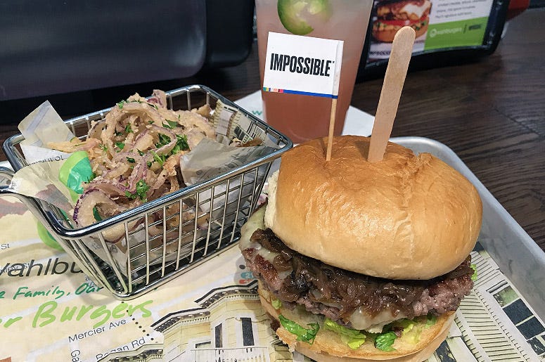 Impossible Burger at Wahlburgers