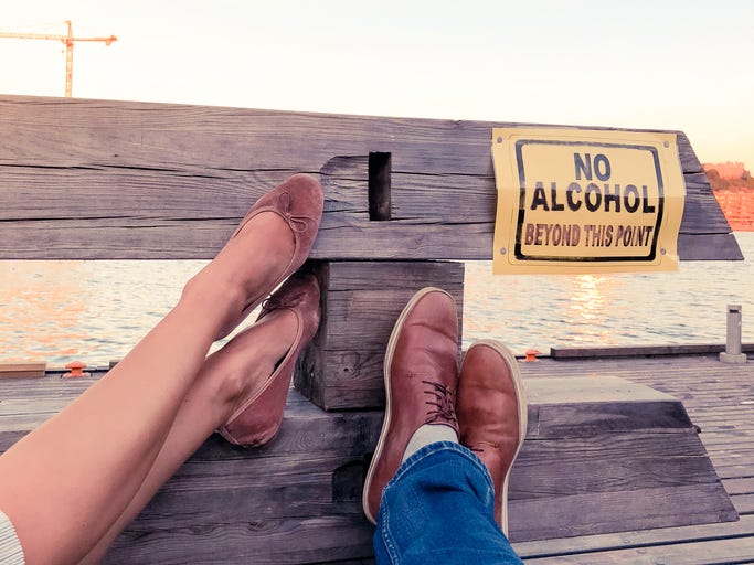 "We have cute shoes. We don't need booze." - Nobody.