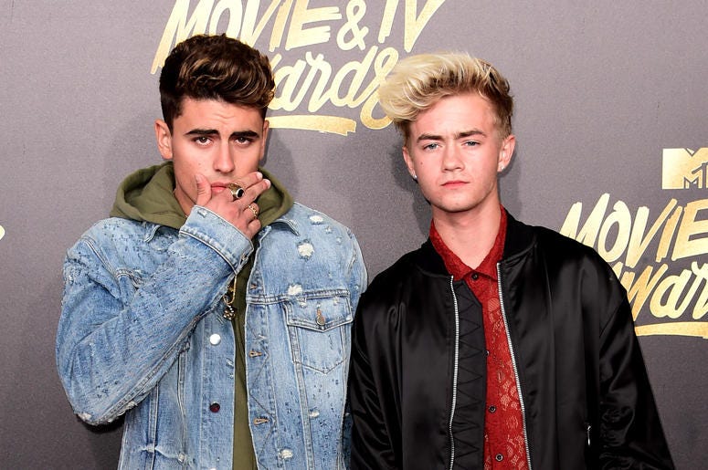 Jack Gilinsky (L) and Jack Johnson attend the 2017 MTV Movie & TV Awards Jack Gilinsky (L) and Jack Johnson attend the 2017 MTV Movie & TV Awards