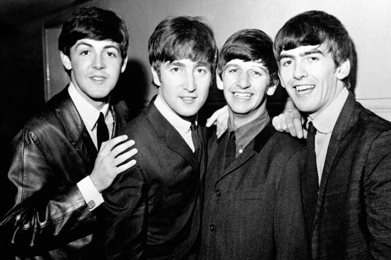 Paul McCartney, John Lennon, Ringo Starr and George Harrison Paul McCartney, John Lennon, Ringo Starr and George Harrison