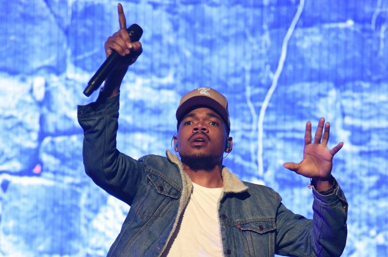 Chance The Rapper performs at American Airlines Arena. Chance The Rapper performs at American Airlines Arena.