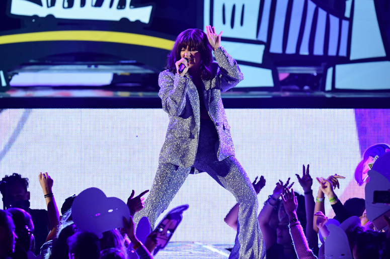 Charli XCX on stage during the MTV Europe Music Awards Charli XCX on stage during the MTV Europe Music Awards