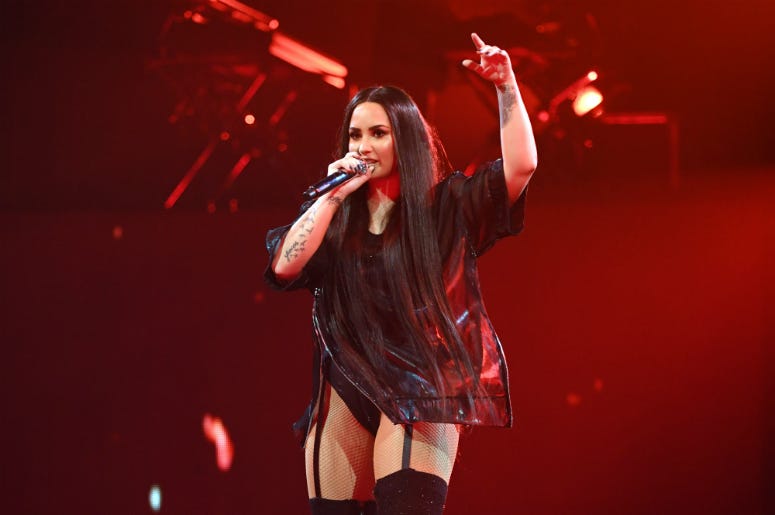 Demi Lovato performs at American Airlines Arena Demi Lovato performs at American Airlines Arena