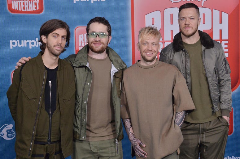 Imagine Dragons - Wayne Sermon, Daniel Platzman, Ben McKee and Dan Reynolds Imagine Dragons - Wayne Sermon, Daniel Platzman, Ben McKee and Dan Reynolds