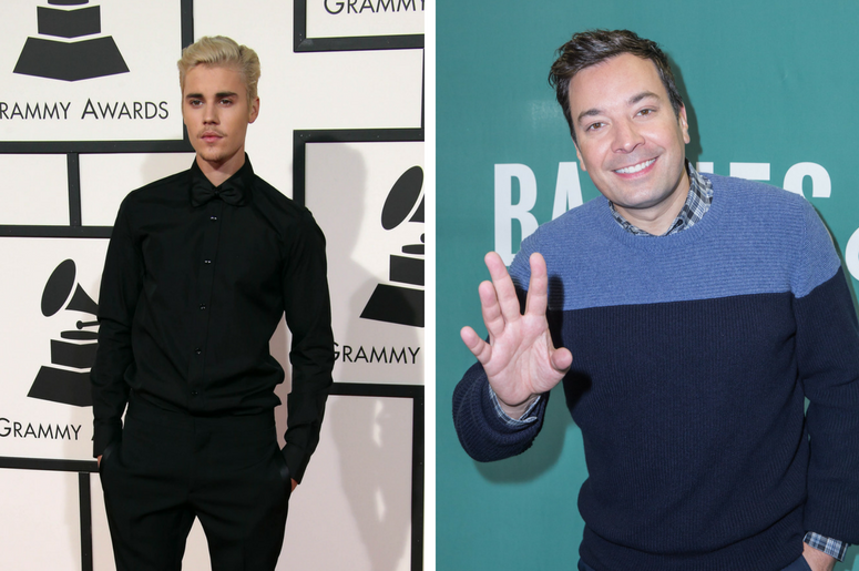 Justin Bieber Jimmy Fallon Justin Bieber Jimmy Fallon