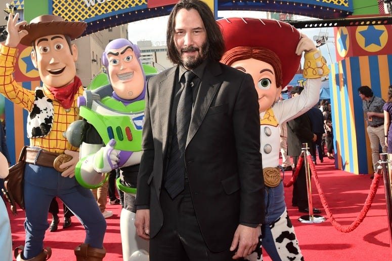 Keanu Reeves attends the world premiere of Disney and Pixar's TOY STORY 4 Keanu Reeves attends the world premiere of Disney and Pixar's TOY STORY 4