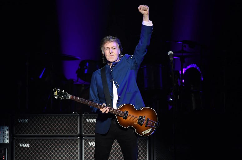 Paul McCartney performs at the American Airlines Arena Paul McCartney performs at the American Airlines Arena