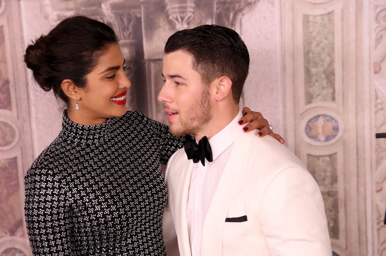 Priyanka Chopra and Nick Jonas attend the Ralph Lauren fashion show during New York Fashion Week Priyanka Chopra and Nick Jonas attend the Ralph Lauren fashion show during New York Fashion Week