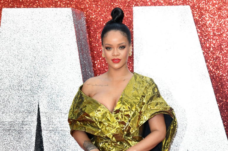Rihanna attending the European premiere of Oceans 8, held at the Cineworld in Leicester Square, London Rihanna attending the European premiere of Oceans 8, held at the Cineworld in Leicester Square, London