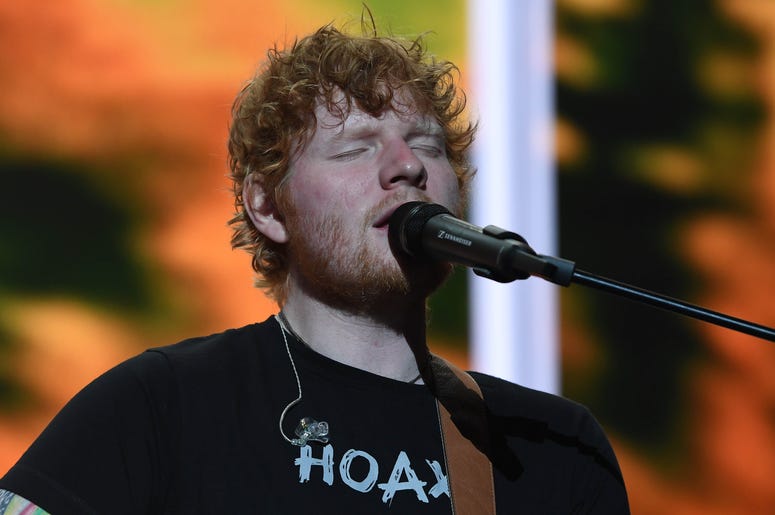 Ed Sheeran performs at the American Airlines Arena Ed Sheeran performs at the American Airlines Arena