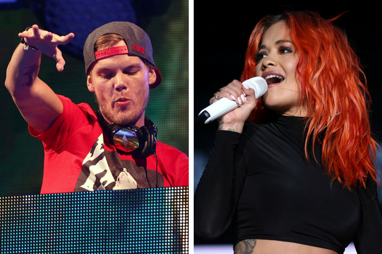 Avicii | Rita Ora Avicii performing during Capital FM's Summertime Ball at Wembley Stadium, London. The Swedish DJ has died in Muscat, Oman, at the age of 28, his publicist has confirmed. / Rita Ora on stage during Capital's Summertime Ball with Vodafone at Wembley Stadium