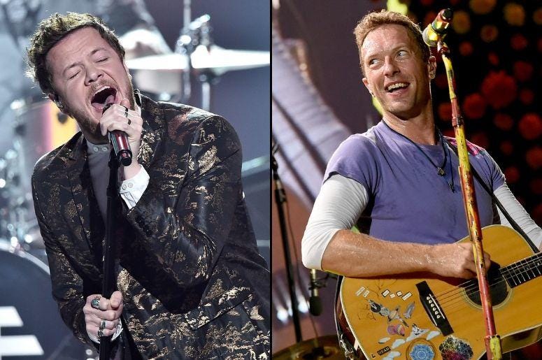 Imagine Dragons and Coldplay Imagine Dragons and Coldplay