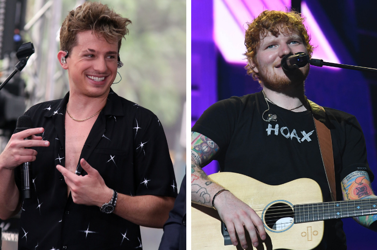 Charlie Puth | Ed Sheeran Singer Charlie Puth Live Performance on NBC's "Today Show" at Rockefeller Plaza in New York, USA. / Ed Sheeran performs at the American Airlines Arena.