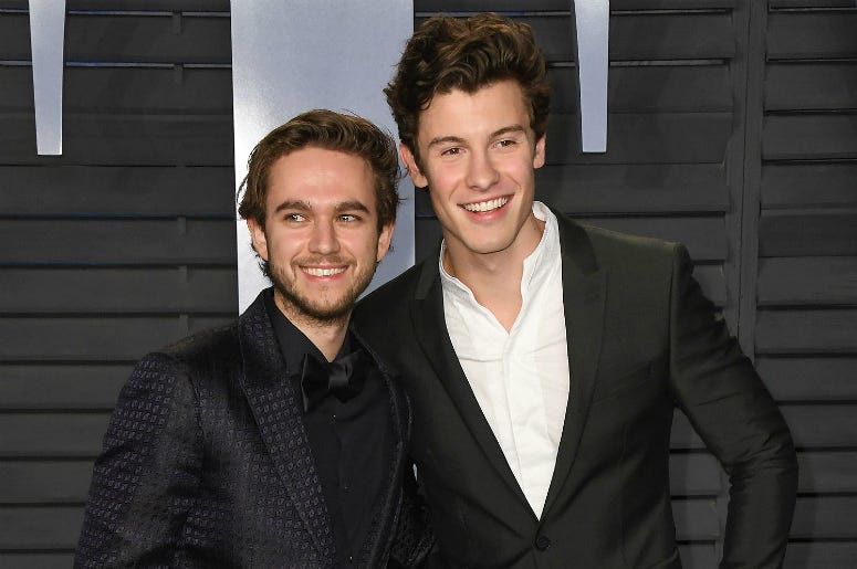 Zedd | Shawn Mendes 04 March 2018 - Los Angeles, California - Zedd Mendes, Shawn Mendes. 2018 Vanity Fair Oscar Party hosted following the 90th Academy Awards held at the Wallis Annenberg Center for the Performing Arts.