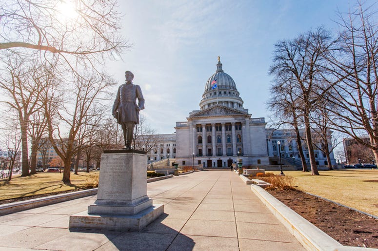 Hans Christian Heg statue in Madison