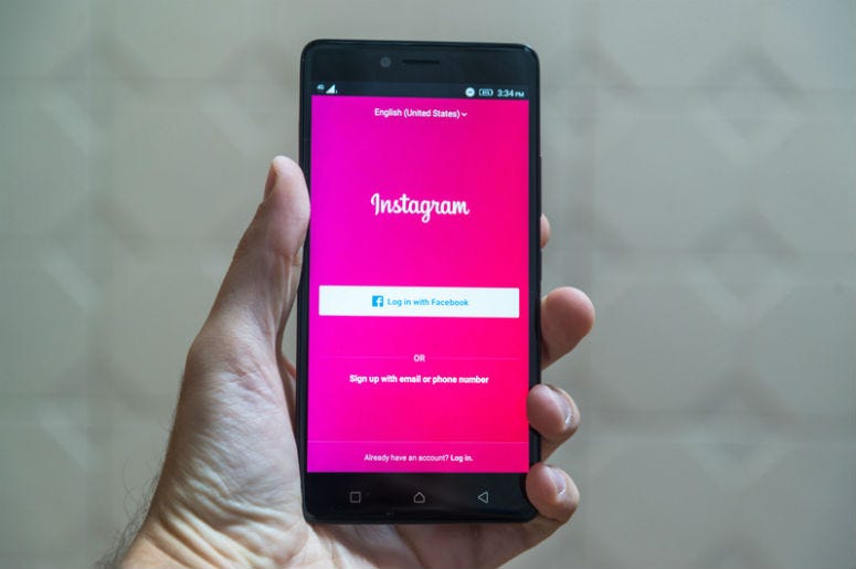 Nitra, Slovakia, March 24, 2017: Instagram application logo on smartphone Nitra, Slovakia, March 24, 2017: Instagram application logo on smartphone