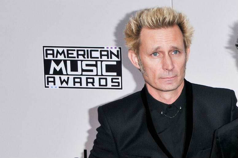 Greenday: Billy Joel Armstrong, Mike Dirnt, Tre Cool at the 2016 American Music Awards held at Microsoft Theater on November 20, 2016 in Los Angeles, California Greenday: Billy Joel Armstrong, Mike Dirnt, Tre Cool at the 2016 American Music Awards held at Microsoft Theater on November 20, 2016 in Los Angeles, California