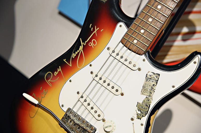 SRB autographed guitar
