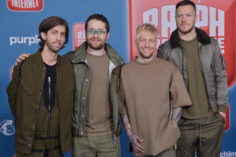 Imagine Dragons - Wayne Sermon, Daniel Platzman, Ben McKee and Dan Reynolds Imagine Dragons - Wayne Sermon, Daniel Platzman, Ben McKee and Dan Reynolds