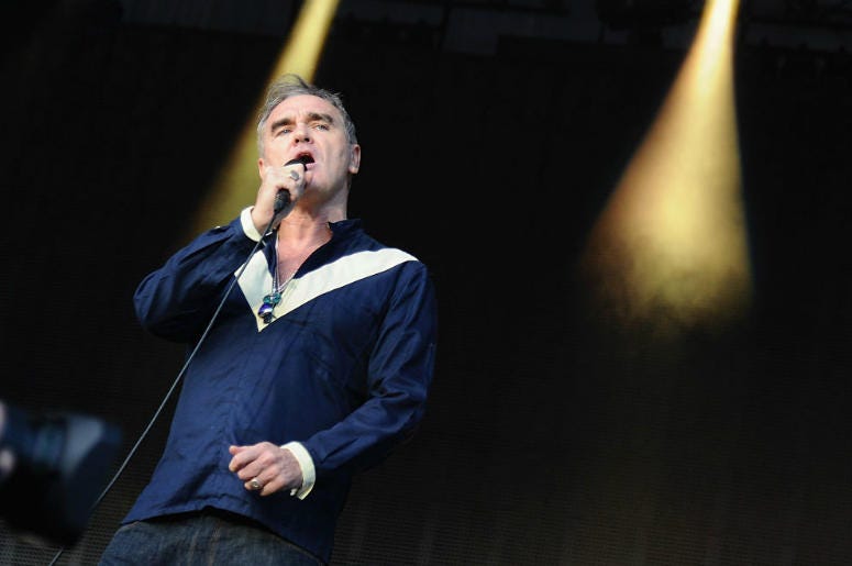Morrissey performs onstage during day 2 of the Firefly Music Festival on June 19, 2015 in Dover, Delaware. Morrissey performs onstage during day 2 of the Firefly Music Festival on June 19, 2015 in Dover, Delaware.
