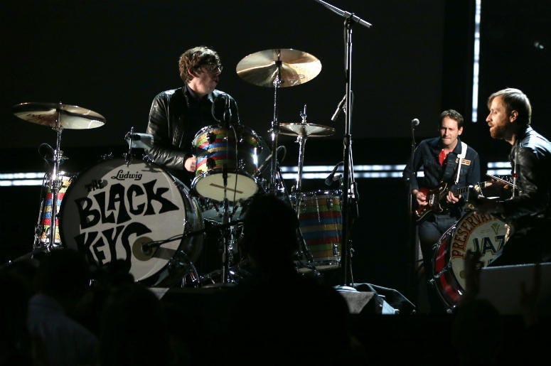 Dan Auerbach of The Black Keys onstage during the 55th Annual GRAMMY Awards Dan Auerbach of The Black Keys onstage during the 55th Annual GRAMMY Awards