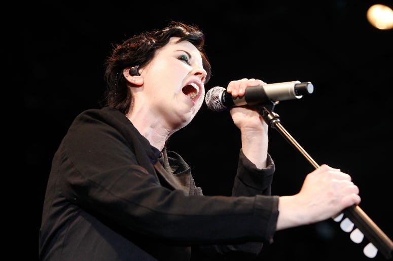 Dolores O'Riordan from The Cranberries performs during F1 Rocks! Melbourne at Sidney Myer Music Bowl on March 17, 2012 Dolores O'Riordan from The Cranberries performs during F1 Rocks! Melbourne at Sidney Myer Music Bowl on March 17, 2012