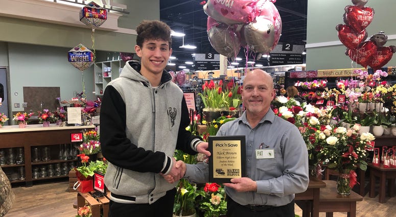 Nick with Pat Groves Store Director