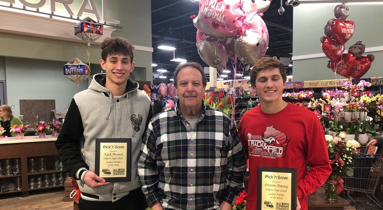 Nick & Devon with Coach McGivern