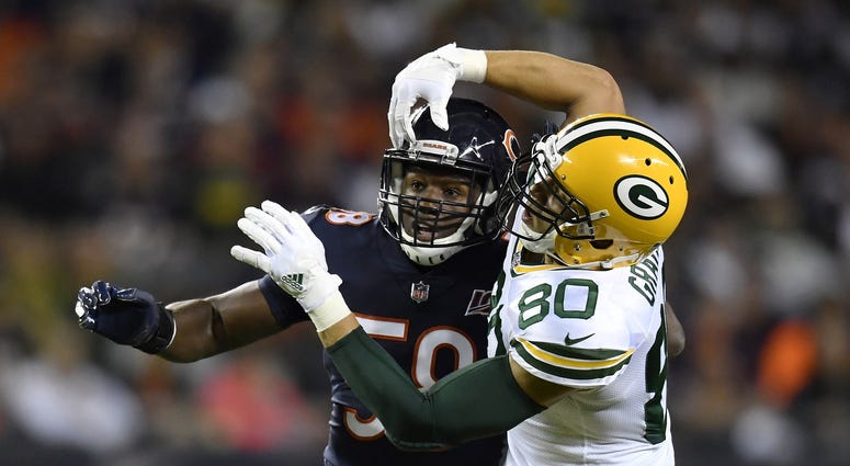 After two seasons in Green Bay, Graham signs with rival Bears Jimmy Graham