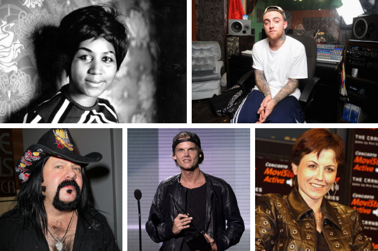 In Memoriam Music 2018: Aretha Franklin, Mac Miller, Vinnie Paul, Avicii., Dolores O’Riordan In Memoriam Music 2018: Aretha Franklin, Mac Miller, Vinnie Paul, Avicii., Dolores O’Riordan