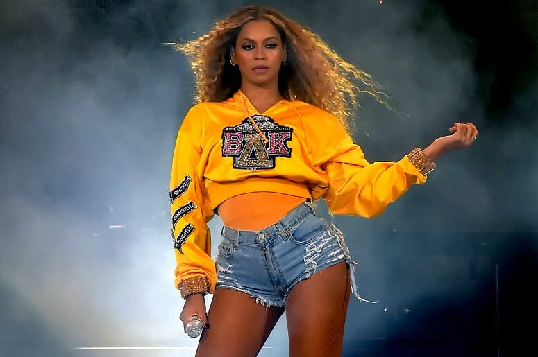 Beyonce Knowles performs onstage during 2018 Coachella Valley Music And Arts Festival Beyonce Knowles performs onstage during 2018 Coachella Valley Music And Arts Festival