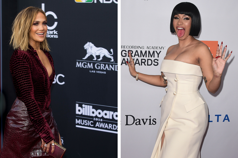 Jennifer Lopez and Cardi B Jennifer Lopez and Cardi B