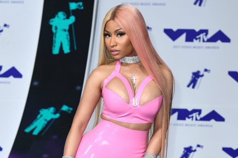 Nicki Minaj arriving at the MTV Video Music Awards 2017, held at the Forum, Los Angeles. Nicki Minaj arriving at the MTV Video Music Awards 2017, held at the Forum, Los Angeles.