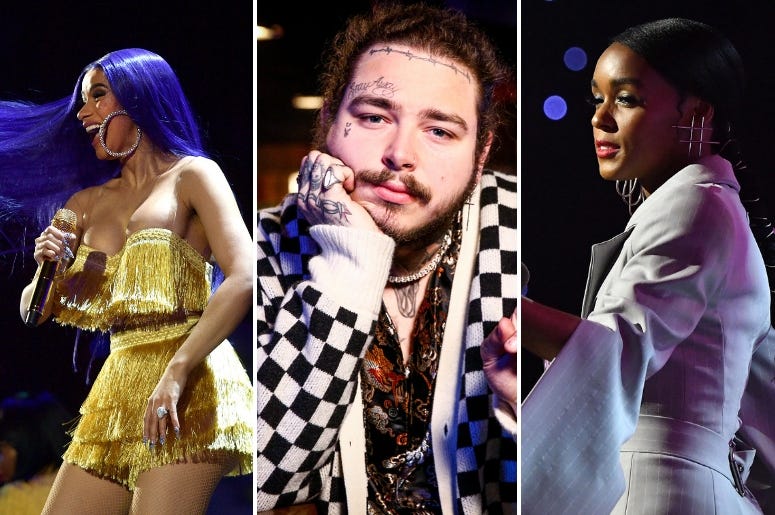 Cardi B x Post Malone x Janelle Monae Cardi B x Post Malone x Janelle Monae