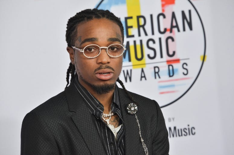 Quavo Quavo at the 2018 American Music Awards held at Microsoft Theater on October 09, 2018 in Los Angeles, CA, USA