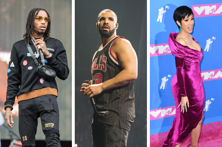 Quavo, Drake and Cardi B Quavo, Drake and Cardi B