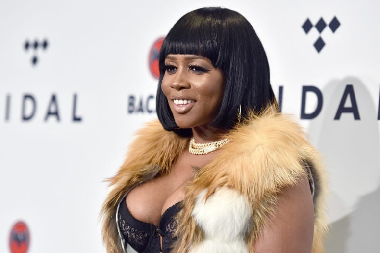 Remy Ma attends "TIDAL X: Brooklyn" at the Barclays Center in the New York City borough of Brooklyn in New York, NY, on October 17, 2017 Remy Ma attends "TIDAL X: Brooklyn" at the Barclays Center in the New York City borough of Brooklyn in New York, NY, on October 17, 2017