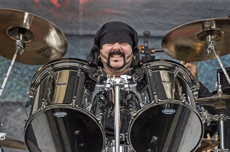 Vinnie Paul performs with Hellyeah during their set at the Rock on the Range Festival in Columbus, Ohio. This was the first time that Vinnie Paul performed in Columbus since his brother, Dimebag Darrell, was shot and killed. Vinnie Paul performs with Hellyeah during their set at the Rock on the Range Festival in Columbus, Ohio. This was the first time that Vinnie Paul performed in Columbus since his brother, Dimebag Darrell, was shot and killed.