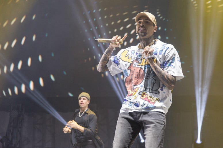 Chris Brown Chris Brown during the WGCI Big Jam at United Center on December 30, 2016, in Chicago, Illinois