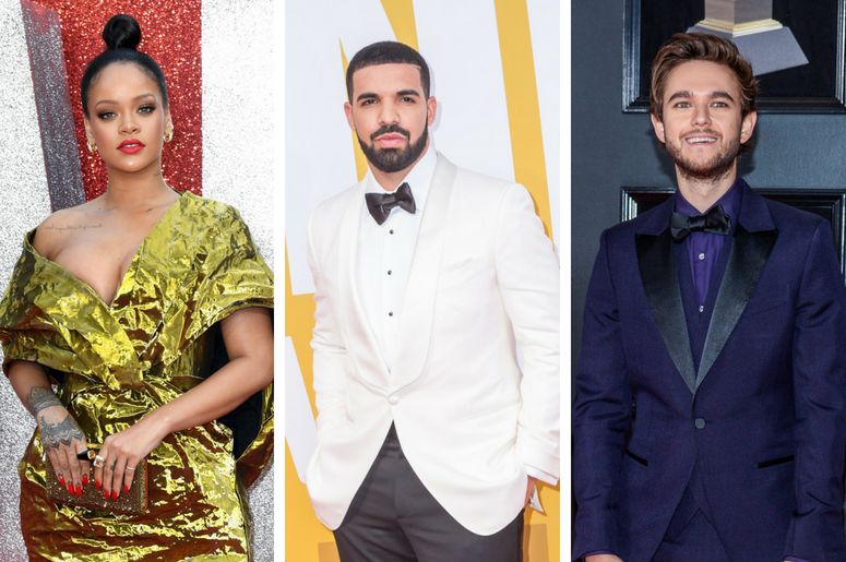 Rihanna | Drake | Zedd Rihanna attending the European premiere of Oceans 8, held at the Cineworld in Leicester Square, London. / Drake / Zedd