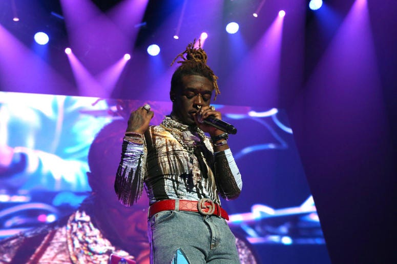 Rapper Lil Uzi Vert performs at Power 105.1's Powerhouse 2018 at Prudential Center on October 28, 2018 in Newark, New Jersey Rapper Lil Uzi Vert performs at Power 105.1's Powerhouse 2018 at Prudential Center on October 28, 2018 in Newark, New Jersey