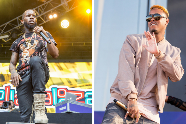 Jeremih (Jeremy Felton) at iHeartRadio Daytime Village on September 24, 2016, in Las Vegas, Nevada. / Rapper Tory Lanez (Daystar Peterson) at Grant Park during Lollapalooza Music Festival on July 30, 2016, in Chicago, Illinois. Jeremih (Jeremy Felton) at iHeartRadio Daytime Village on September 24, 2016, in Las Vegas, Nevada. / Rapper Tory Lanez (Daystar Peterson) at Grant Park during Lollapalooza Music Festival on July 30, 2016, in Chicago, Illinois.
