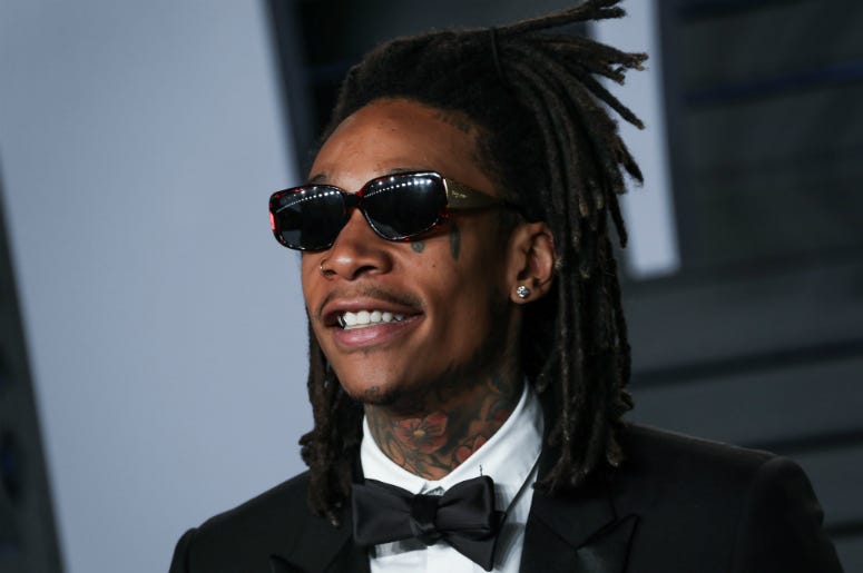 Wiz Khalifa Wiz Khalifa walking on the red carpet at the 2018 Vanity Fair Oscar Party hosted by Radhika Jones held at the Wallis Annenberg Center for the Performing Arts in Beverly Hills on March 4, 2018.