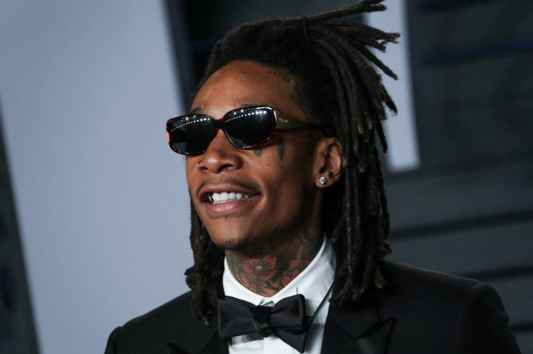 Wiz Khalifa Wiz Khalifa walking on the red carpet at the 2018 Vanity Fair Oscar Party hosted by Radhika Jones held at the Wallis Annenberg Center for the Performing Arts in Beverly Hills on March 4, 2018.