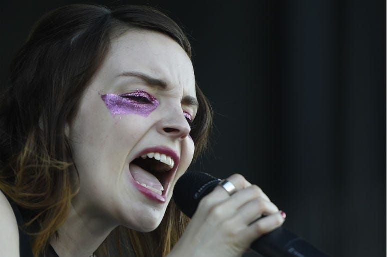 CHVRCHES' Lauren Mayberry CHVRCHES' Lauren Mayberry