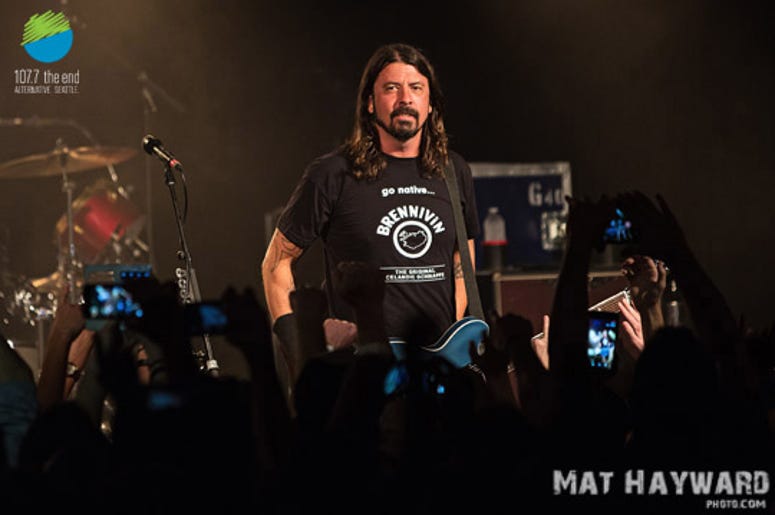 Dave Grohl and the Foo Fighters playing a sold out Showbox in 2014