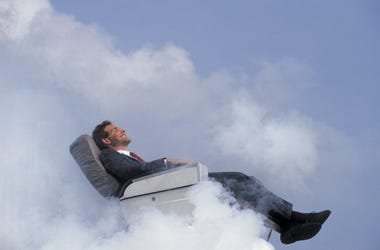 Reclined airplane seat