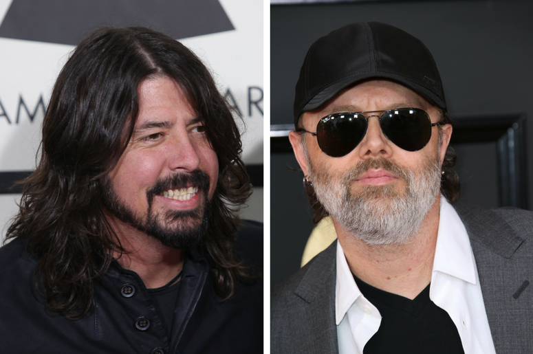 Dave Grohl of Foo Fighters and Lars Ulrich of Metallica Dave Grohl of Foo Fighters and Lars Ulrich of Metallica